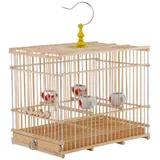 Qianly Vogelkäfig Papageistandkäfig für Kleine Vögel Kanarische Lovebirds