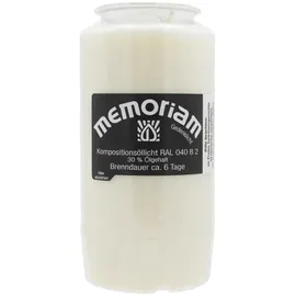 Aeterna MEMORIAM-Kompositionsöllicht 136 mm 20 St. Weiß