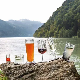 silwy Magnet-Kunststoffgläser BIER 2er-Set Hightech transparent