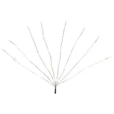 MARELIDA Lichterkette silber 80cm 60 LED 10 Stränge