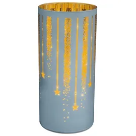 Trendline Windlicht TrendLine Glas Ø 10 x 22 cm Weiß