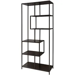 riess-ambiente Bücherregal SLIM LINE - Industrial 185cm Esche schwarz sechs Regalböden pflegeleicht