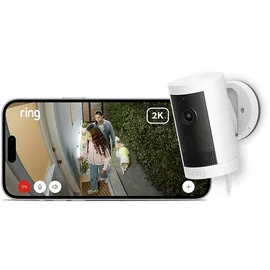 Ring Outdoor Camera Plus Plug-In Weiß