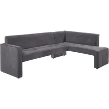 exxpo - sofa fashion Essbank EXXPO - SOFA FASHION "Barista, bequem und elegant, hohe Bodenfreiheit", grau (anthrazit), B:245cm H:83cm T:159cm, Luxus-Microfaser (100% Polyester), Sitzbänke, Essbank, Eckbank Barista bequem und elegant, hochwertige Detailverarbeitung