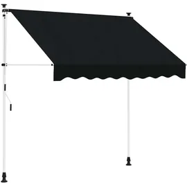 vidaXL Markise 100 cm schwarz