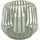 candela lights Laterne Metall 20x20x17 cm Solar inkl. LED Stumpenkerze grün