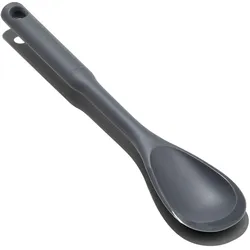 Kochlöffel OXO GOOD GRIPS, grau, B:6cm, Silikon, Kochlöffel, zum Zerteilen und Umrühren