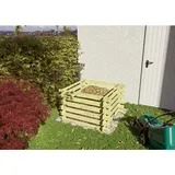 Tetzner & Jentzsch Bodo Holzkomposter Grün 120 x 120 x 70 cm als Stecksystem