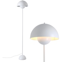 SUNLLOK Moderne Industrie LED Stehlampe Stehtischlampe - Vintage Eckregal Bett Leselampe Steh Schreibtischlampe - Tageslichtlampe Standleuchte Deko für Wohnzimmer Schlafzimmer (weiß, fassung e27)