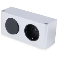 Kalb Material Für Möbel kalb 10W LED-Netzteil 12V DC zum Einbau in Möbel mit 230V Steckdose und Schalter, Kombibox, Powerbox, LED-Trafo, Silbergrau
