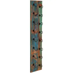 Wand-Weinregal 'Seaside' Massivholz, Metall Recycletes Holz Shabby Chic