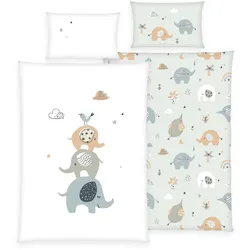 BabyBest Kinderbettwäsche Elephants 40x60cm, 100x135cm