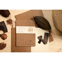 Clairefontaine 5x Kollektion Jeans & Cocoa, Notizheft mit Fadenbindung, A4 48 Blatt liniert, Kakao - Kakao 83523C