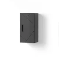 Livinity® Badschrank, Anthrazit, 2 Fächer, Rechteckig, 30x59x24 cm, Badezimmer,