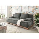 ed exciting design Mila Schlafsofa 208x105x93cm Dunkelgrau im Landhaus Stil