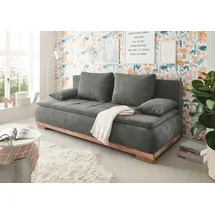 ed exciting design Mila Schlafsofa 208x105x93cm Dunkelgrau im Landhaus Stil