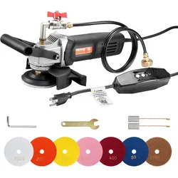 VEVOR Poliermaschine Schleifmaschine Polierer Elektr. Naßpolierer 800W 4000U/min