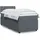 vidaXL Boxspringbett 180 x 200 cm Dunkelgrau