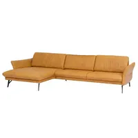 himolla Ecksofa Monheim Leder Gelb Sun 174 x 280 cm