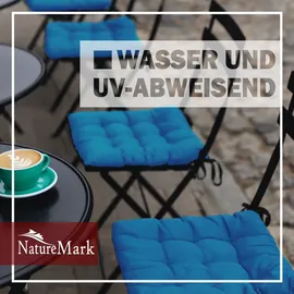 NatureMark Stuhlkissen 40 x 40 cm Blau