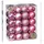 inges magic & goodz Inge-glas Weihnachtskugeln Kunststoff Christbaumkugeln Rosa