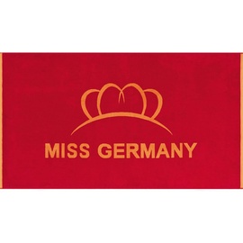 Miss Germany Strandtuch »Miss Germany«, (1 St.), Velours, mit großem Logo-Motiv, rot