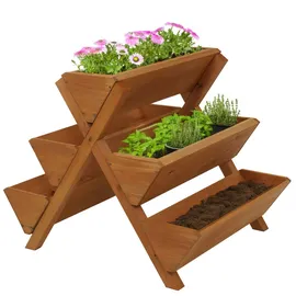 Proregal Pflanztreppe 56 x 56 x 70 cm Beige