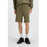 Hugo Sweatshorts mit Logo-Patch Modell 'Nasensio', Oliv, XL