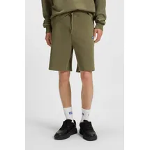 Hugo Sweatshorts mit Logo-Patch Modell 'Nasensio', Oliv, XL