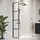 Badplaats Essos Walk-In-Dusche 40 x 200 cm Schwarz