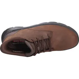 SKECHERS Arch Fit Garza Ridley Stiefelette, Cocoa Leather Synthetic, 42 EU