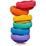 Stapelstein 6er Set Rainbow Classic (violet/blue/green/yellow/orange/red)