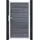 GROJA Gartentor 100 x 180 cm Schwarz/Silber