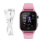 Kinder-Handyuhr, Kinder-Smartwatches, 0,2 x 1,6 cm, bezaubernde GPS-4G-Telefonuhr für Kinder mit Kamera, wiederaufladbarem Akku, Taschenlampe, Rekorder