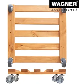 Wagner Pflanzenroller PALETTI 38 x 38 x 9,5 cm Holz braun