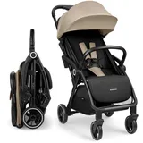 KIKKABOO Ciela, Buggy Kinderwagen bis 22 kg – Komfortabel & Alltagstauglich, One-Hand-Faltbar, Atmungsaktiv & Wasserabweisend, Inkl. Regenschutz, Beige