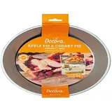 Decora 0075032 23 CM APPLE CHERRY PIE PAN, Silber
