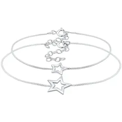Elli Set Mutter Kind Sterne Astro Cut Out 925 Silber 16 Damen 