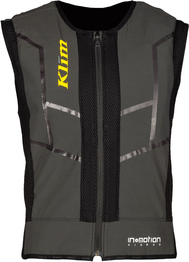 Klim AI-1 EU-Version, gilet airbag - Noir/Gris Foncé - XL