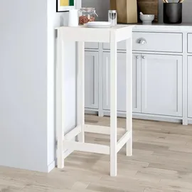 vidaXL Bartisch 50 x 50 x 110 cm Weiß