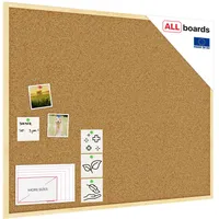 ALLboards Pinnwand mit Holzrahmen 100 x 80 cm Kork