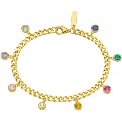 Armband LADY, silber (silber vergoldet 925, silber vergoldet 925), Armbänder, Damen, Silber 925 (Sterlingsilber)
