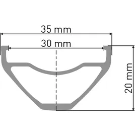 DT Swiss FELGE Dt F 572 27.5 ZOLL Disc 28L