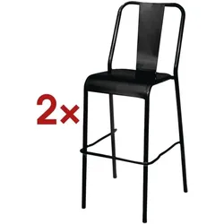 meet 2er-Set Barhocker »meet - Arty« schwarz
