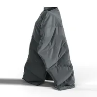 Artemica Multifunktions Daunendecke Outdoordecke Campingdecke Poncho 135x200 cm | grey-stormy-slate - grau