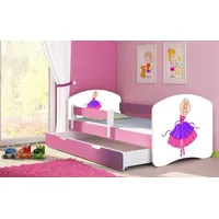 luxusbetten24 Kinderbett Dream mit verschiedenen Motiven - 140x70 - Princess - Luxusbetten24 - 2 Jahre Gewährleistung - mind. 14 Tage Rückgaberecht - 70x140
