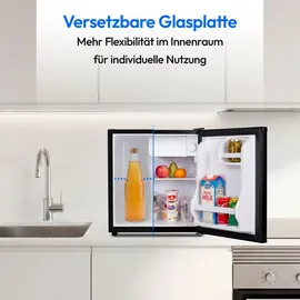 Medion Mini-Kühlschrank 42 l 850 mm hoch Schwarz
