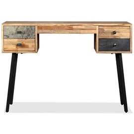 vidaXL Schreibtisch Wiederverwertetes Teak Massivholz 110 × 50 × 76 cm