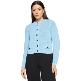Betty Barclay Strickjacke mit aufgesetzten Taschen Powder Blau 48