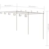 Pergola Gartenpergola Rosenbogen Gartenbogen Rankhilfe Spalier für Rosen Blumen